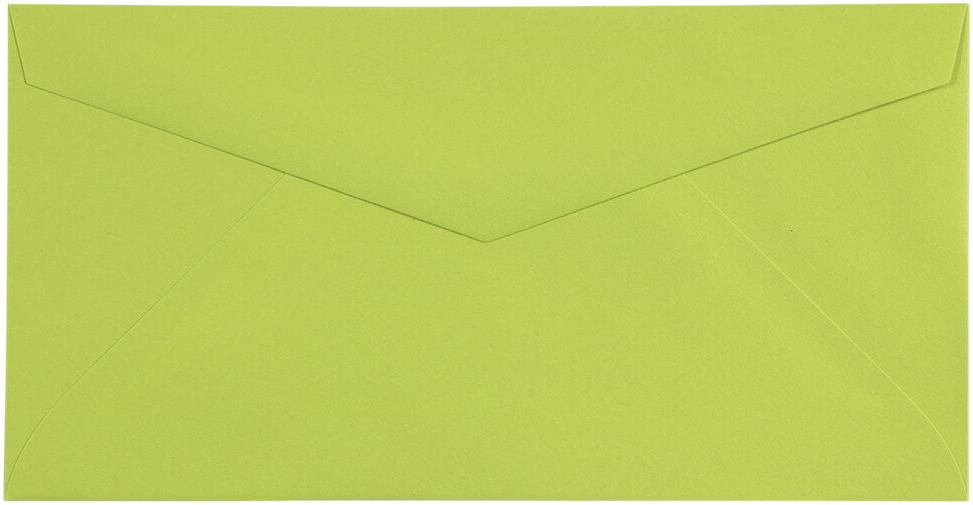 Wasabi Lime Green 24lb #7 3/4 Monarch Envelopes (3 7/8 x 7 1/2)