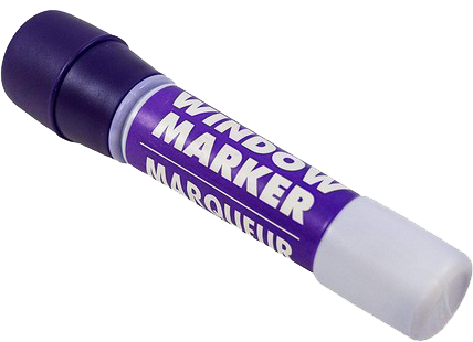 Purple Washable Window Paint Marker