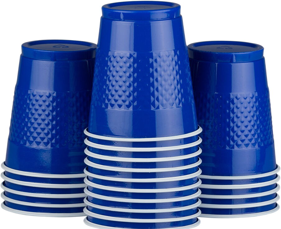 Blue 12oz Plastic Cups - 20 Pack