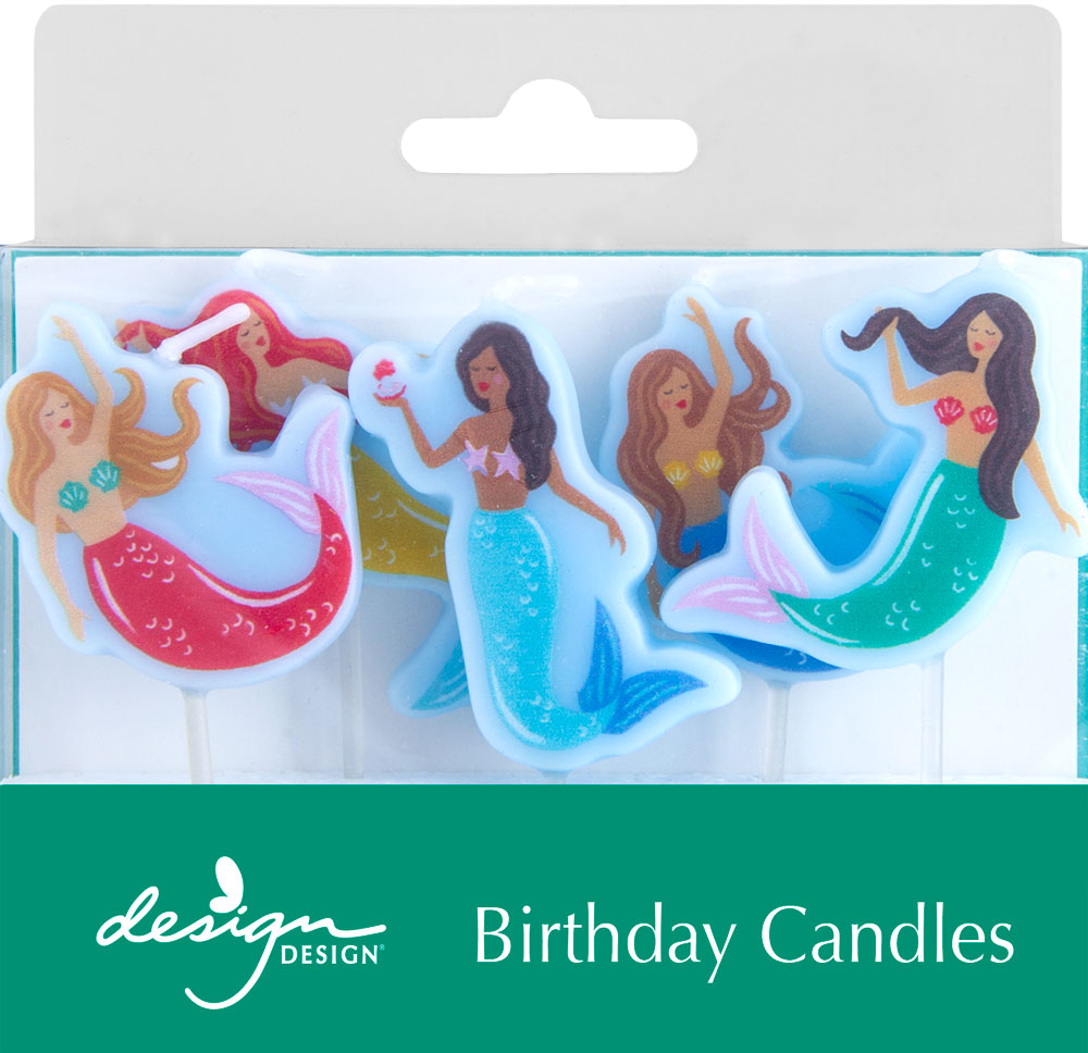 Mermaid Magic Novelty Birthday Candles - 5 Pack