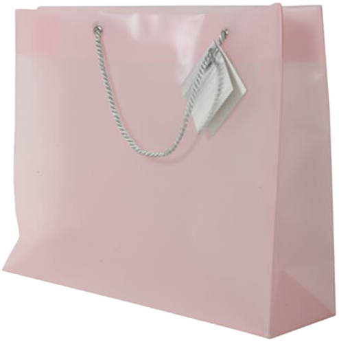 Light Pink Larges Shopping Bags (13 x 10 1/2 x 4)