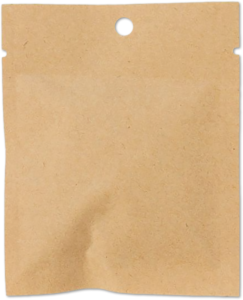 Brown Kraft Compostable Heat Seal Bags (3 x 4) - 100 Pack