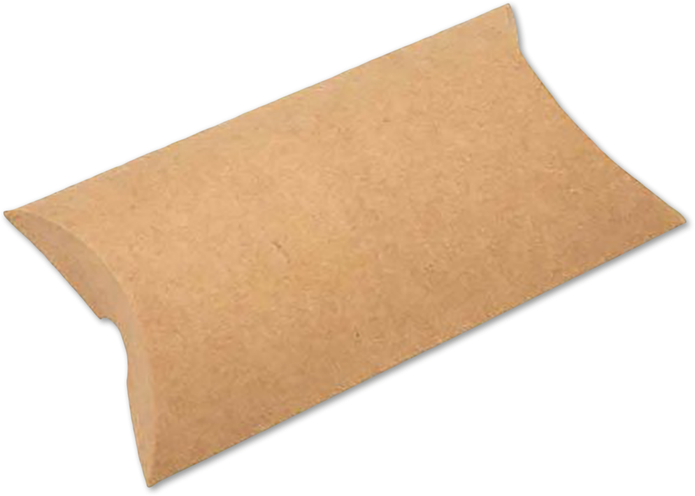 Brown Kraft Pillow Boxes (3 x 1 x 5) - 25 Pack
