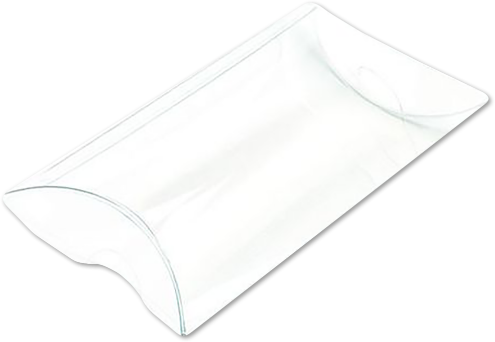 Clear Plastic Pillow Boxes (3 x 1 x 5) - 25 Pack