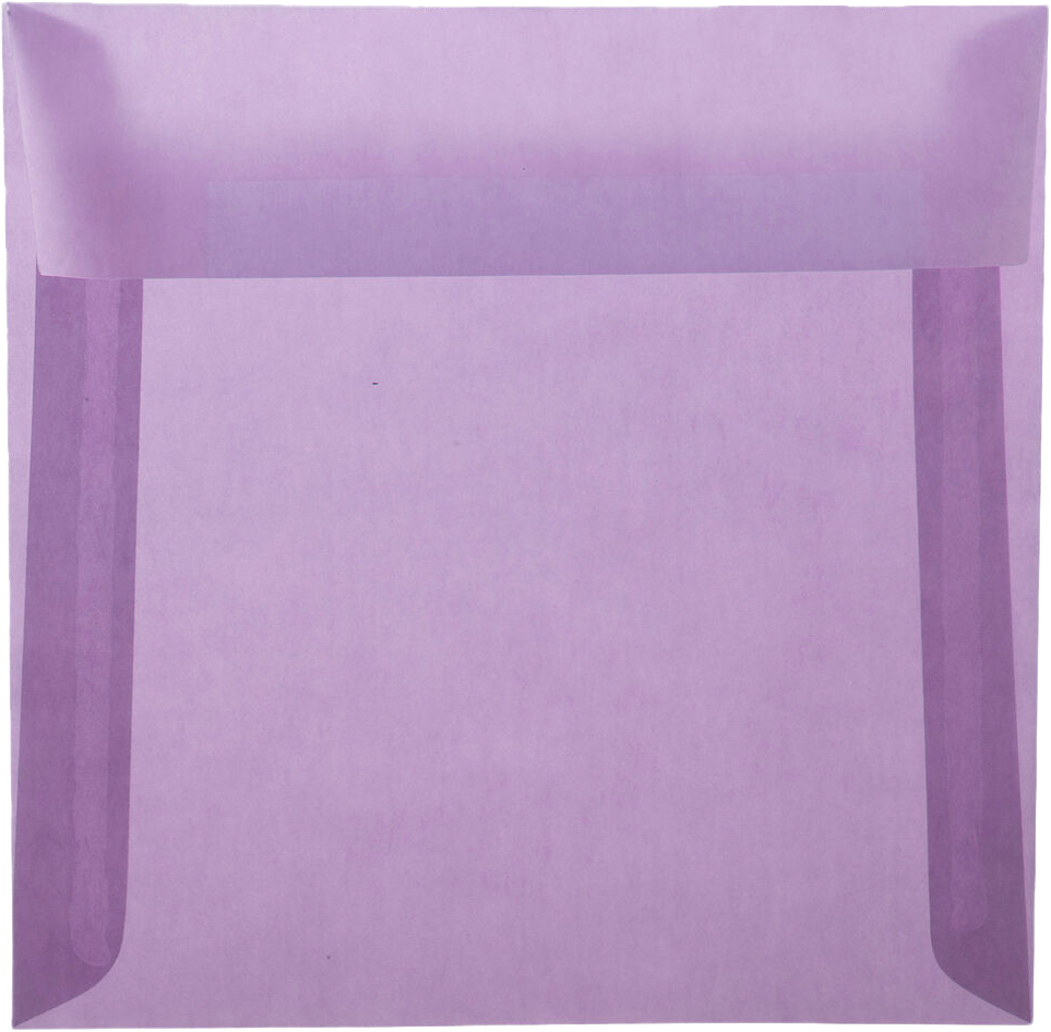 Purple Translucent 30lb 6 1/2 x 6 1/2 Square Envelopes