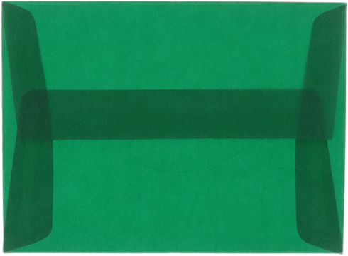 Racing Green Translucent 30lb A10 Invitation Envelopes (6 x 9 1/2)