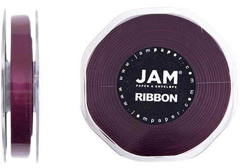 Burgundy Satin 3/8 Inch x 25 Yards Ribbon