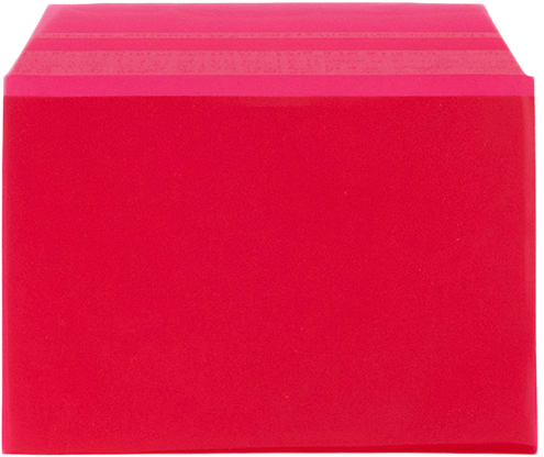 Red 1.6mil 5 1/16 x 7 3/16 Cello Envelopes with Peel & Seal