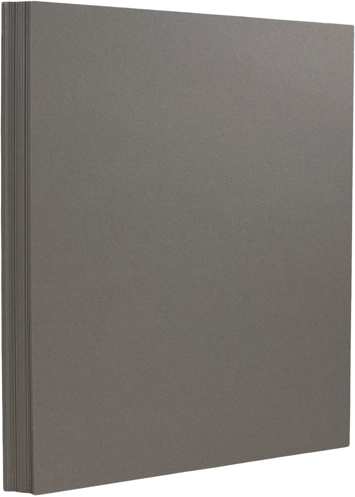 Dark Smoke Gray 130lb 8 1/2 x 11 Cardstock