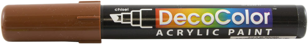 Brown Chisel Tip Acrylic Paint Marker