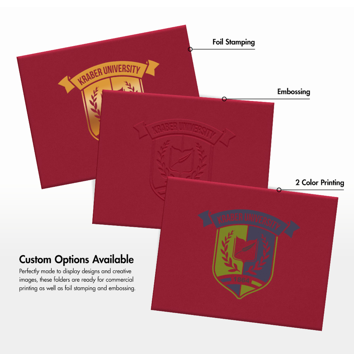 Red Hopsack 9 1/2 x 12 Certificate Holders