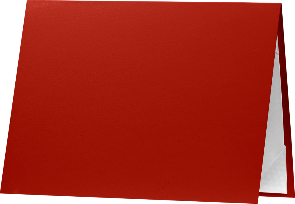 Red 6 x 8 Leatherette Certificate Document Holders