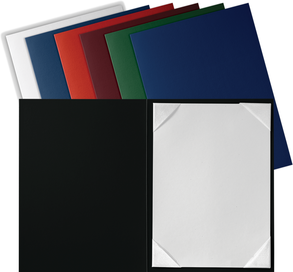 Royal Blue 5 x 7 Leatherette Certificate Document Holders