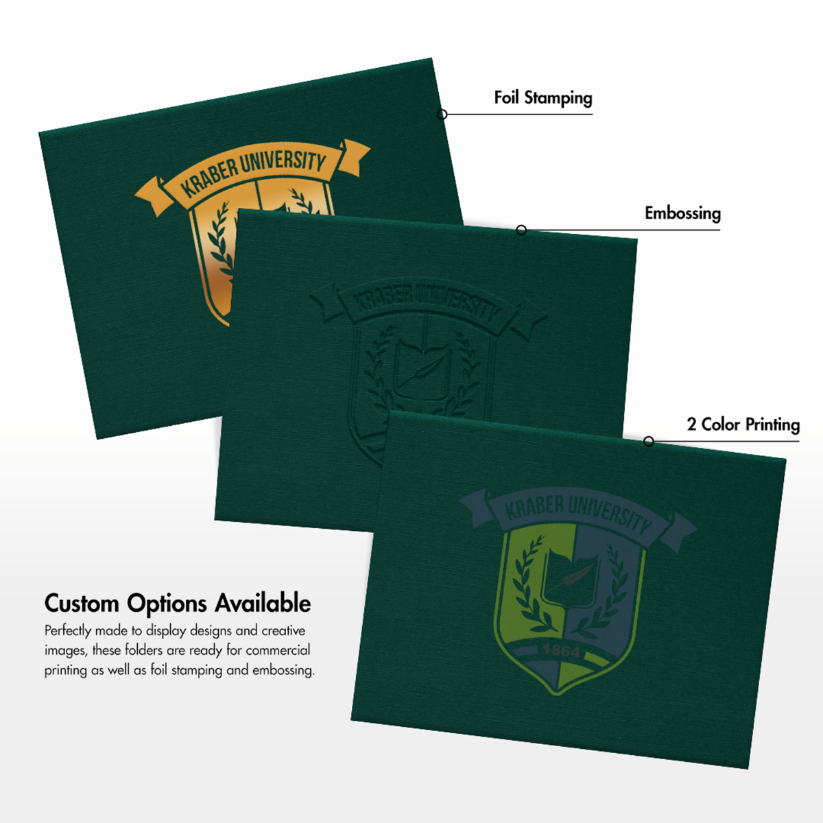 Deep Pine Linen 9 1/2 x 12 Certificate Holders