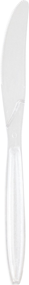 Clear Plastic Knives - 50 Pack