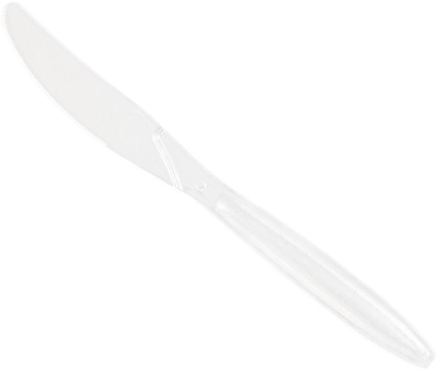 Clear Plastic Knives - 50 Pack