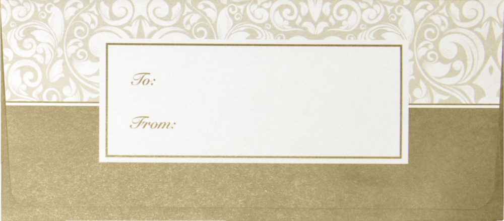 Gold Damask 28lb Currency Money Envelopes (2 7/8 x 6 1/2)