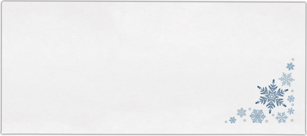 Snowflakes 28lb Currency Money Envelopes (2 7/8 x 6 1/2)