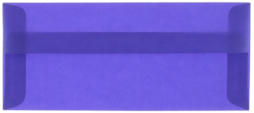 Primary Blue Translucent 30lb #10 Square Flap Envelopes (4 1/8 x 9 1/2)