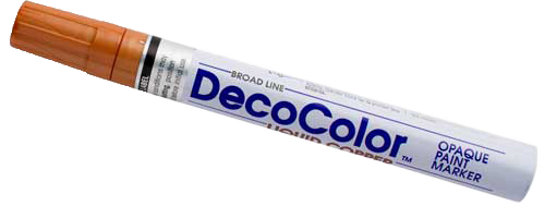 Copper Broad Line Opaque Paint Marker
