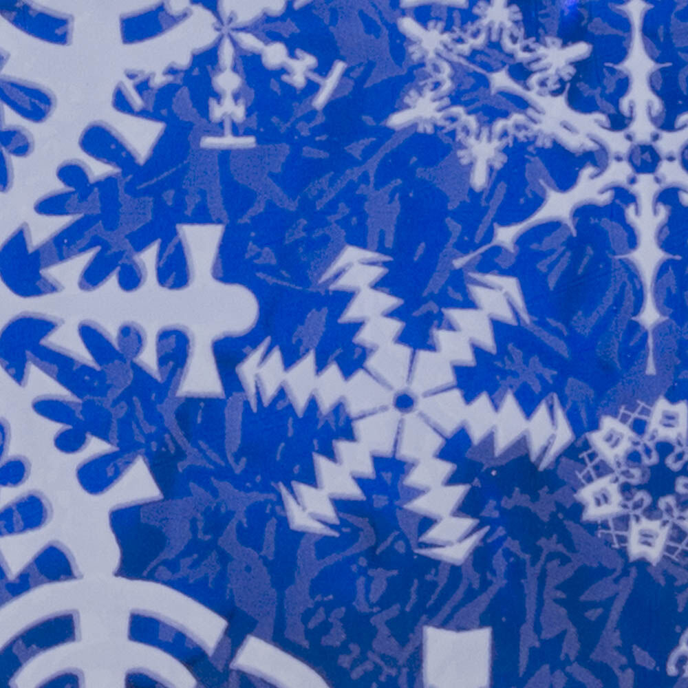 Blue with Snowflake Christmas Wine Bottle Gift Bags (5 x 4 x 12 3/4)