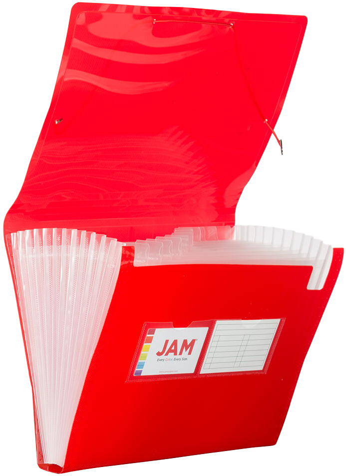 Red Letter Size 13 Pocket Expanding Files (9 x 13)
