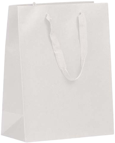 White Kraft Recycled Large Matte Heavy Duty Gift Bags (10 x 13 x 5)