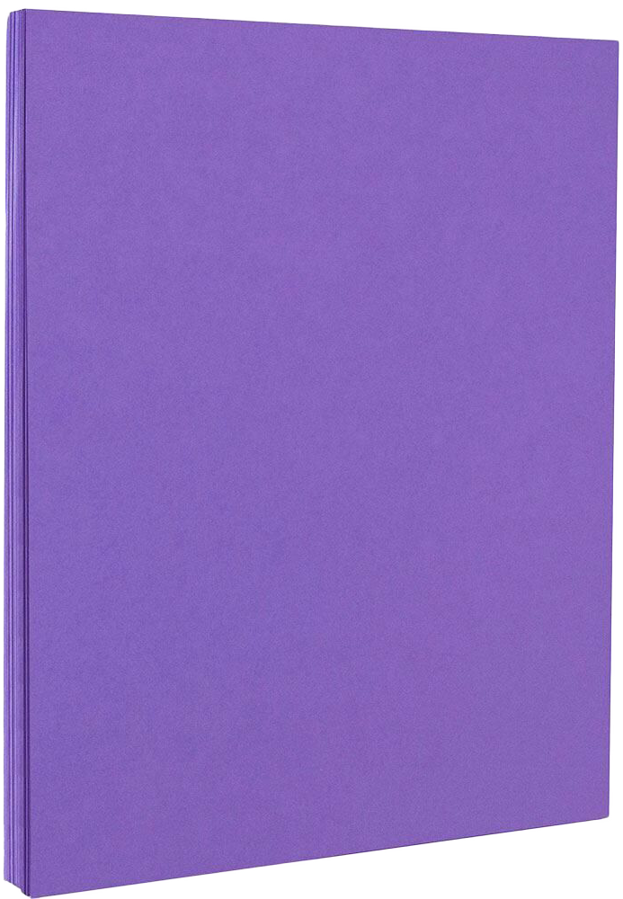 Violet Purple 65lb 8 1/2 x 11 Cardstock
