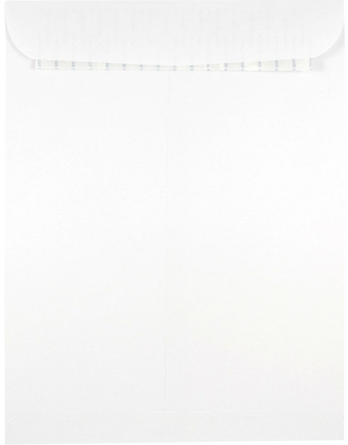 White 28lb 9 1/2 x 12 1/2 Open End Envelopes with Peel & Seal
