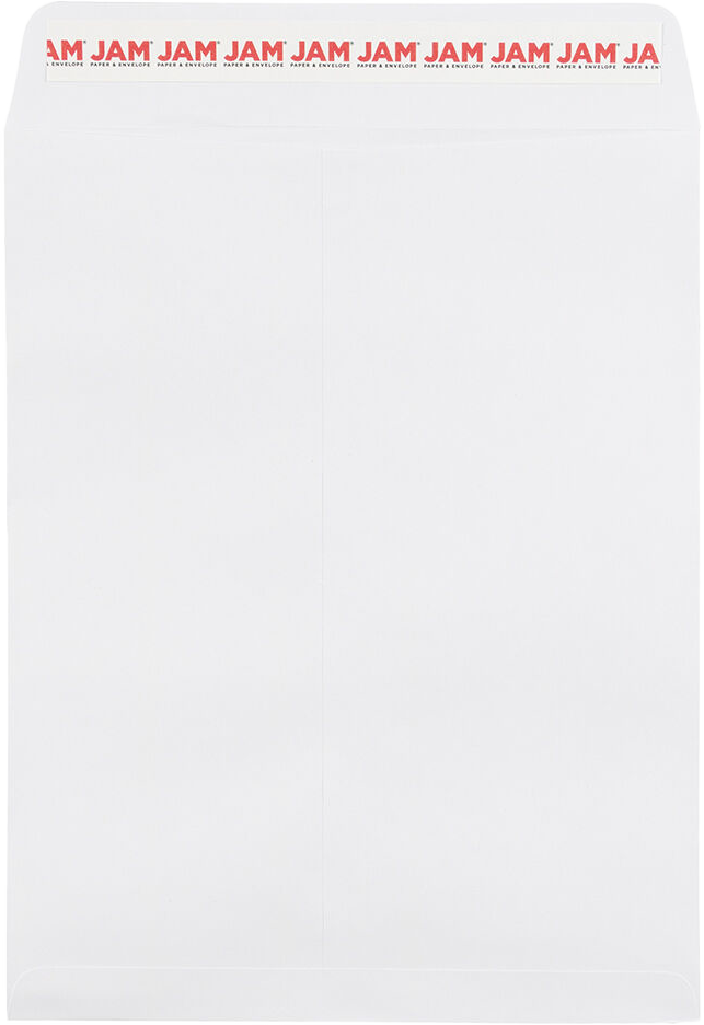 White 28lb 8 3/4 x 11 1/4 Open End Envelopes with Peel & Seal