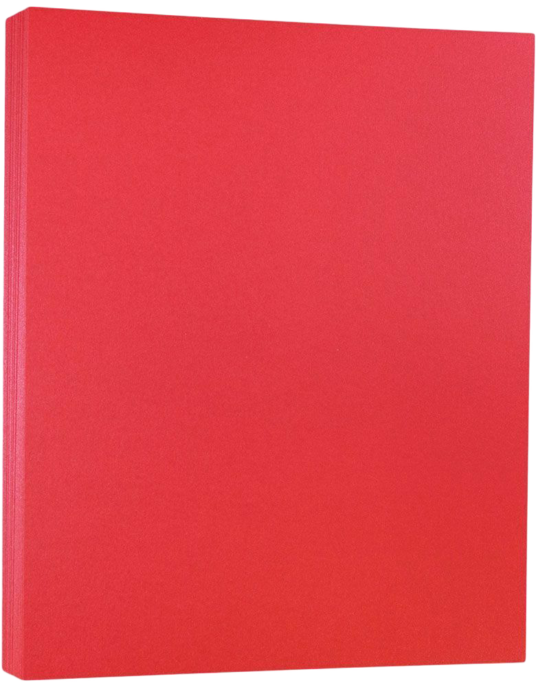 Jupiter Red Metallic 105lb 8 1/2 x 11 Cardstock