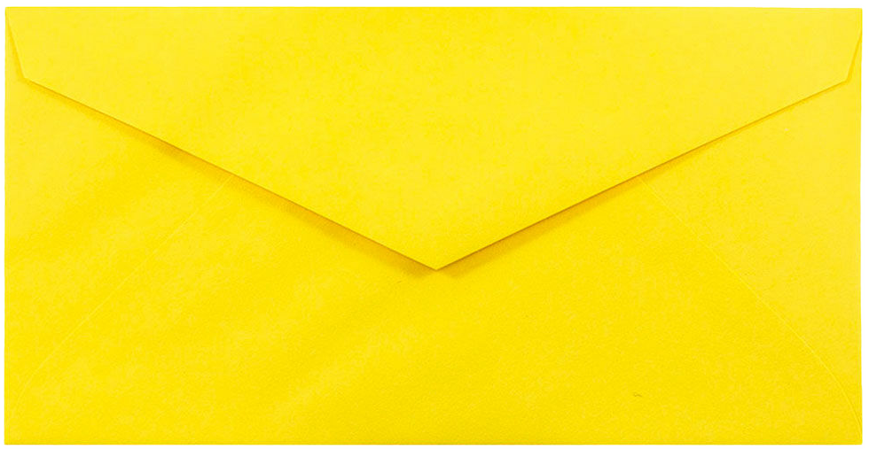 Yellow 24lb #7 3/4 Monarch Envelopes (3 7/8 x 7 1/2)