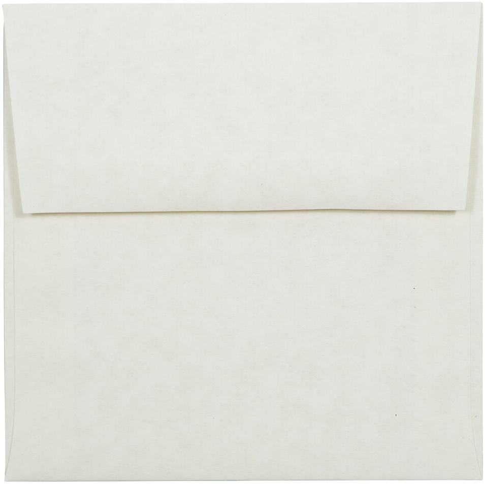 White Parchment 32lb 5 1/8 x 5 1/8 Envelopes
