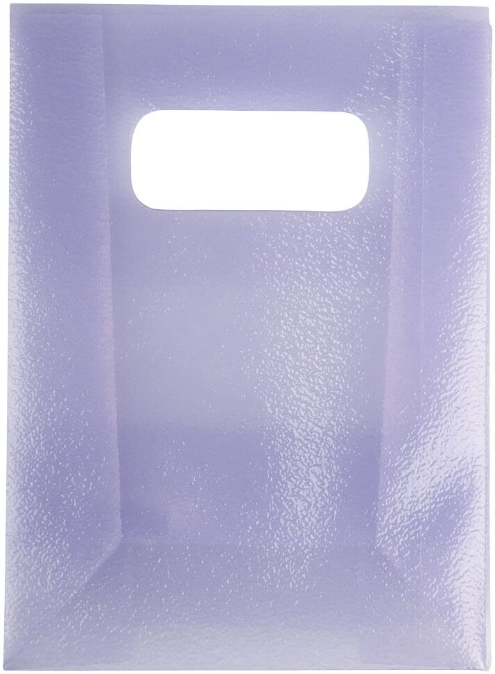 Purple Frosted Small Plastic Lunch Bags (3 x 4 x 1 1/2)