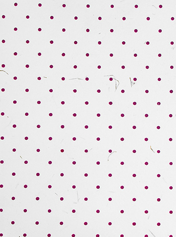 White with Burgundy Dots 9 x 12 Handmade Folders
