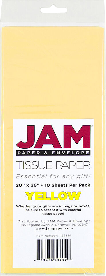Yellow Tissue Paper (20 x 26) - 10 Sheets