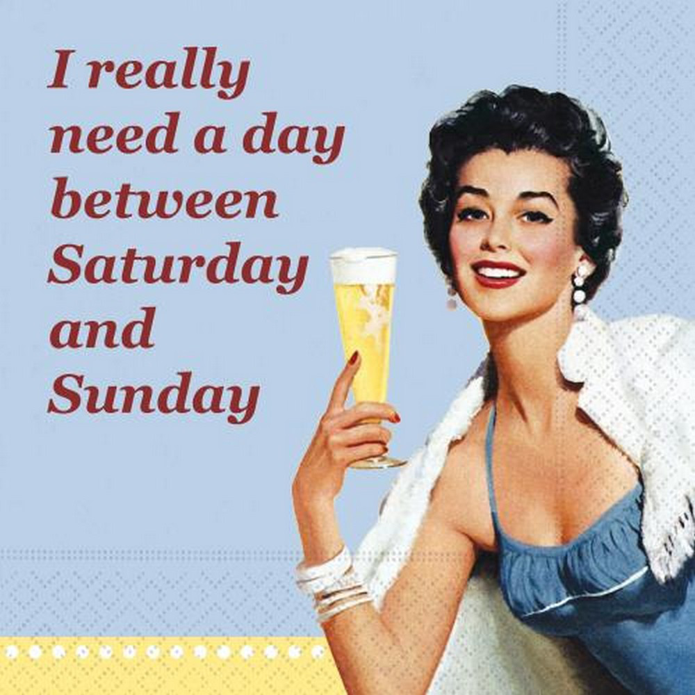 Really Need A Day 5 x 5 Novelty Holiday Cocktail Napkins - 20 Pack