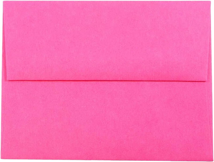 Fuchsia Pink Magenta 32lb A2 Invitation Envelopes (4 3/8 x 5 3/4)