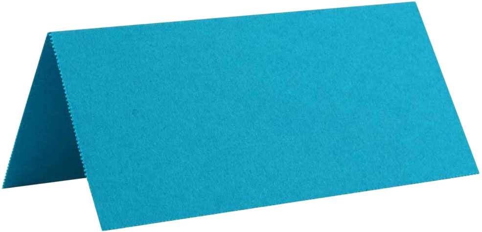 Sea Blue 3 3/4 x 1 3/4 Printable Place Cards