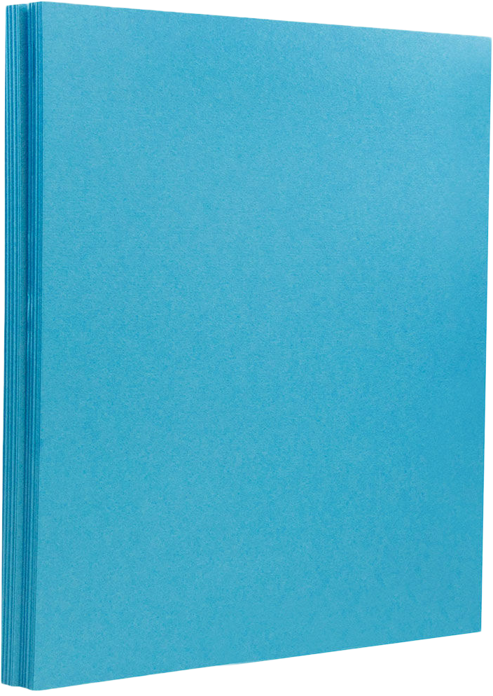Peacock Blue 130lb 8 1/2 x 11 Cardstock