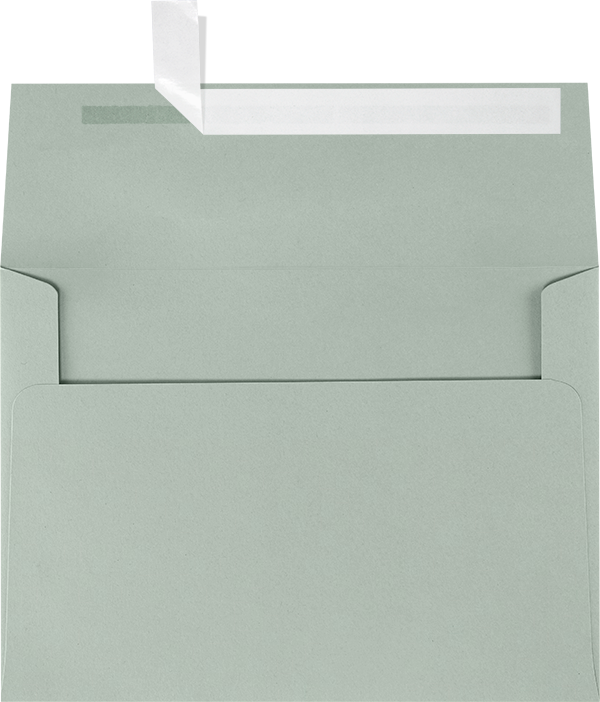 Slate Gray 28lb A7 Invitation Envelopes (5 1/4 x 7 1/4) with Peel & Seal