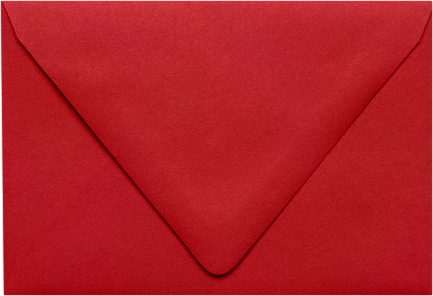 Red 32lb 6 x 9 Booklet Contour Flap Envelopes