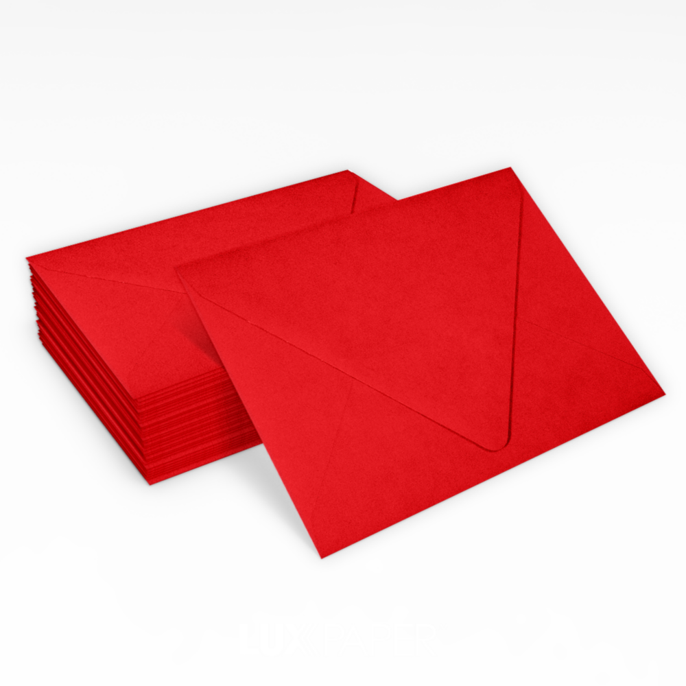 Ruby Red 32lb A1 Contour Flap Envelopes (3 5/8 x 5 1/8)