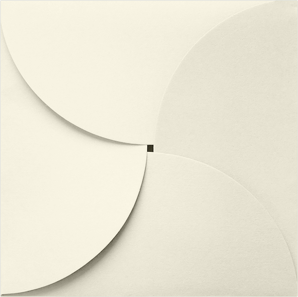 Natural White Cougar Petal Premium Invitations (6 1/4 x 6 1/4)