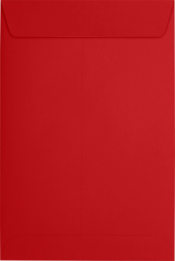 Red 32lb 6 x 9 Open End Envelopes with Peel & Seal
