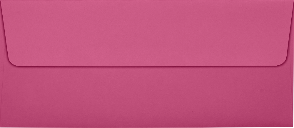 Fuchsia Pink Magenta 32lb #10 Square Flap Envelopes (4 1/8 x 9 1/2) with Peel & Seal