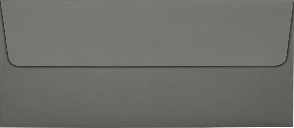 Dark Smoke Gray 32lb #10 Square Flap Envelopes (4 1/8 x 9 1/2) with Peel & Seal