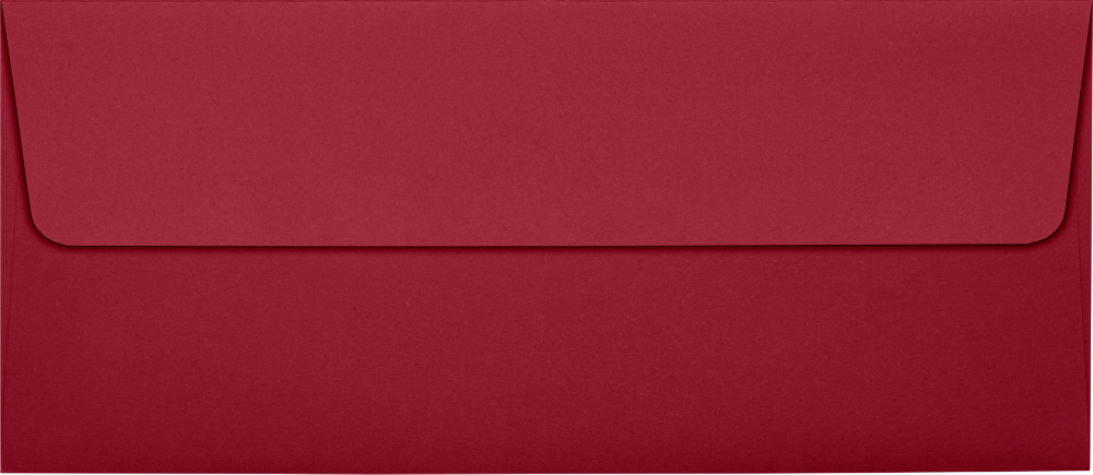 Garnet Dark Red 32lb #10 Square Flap Envelopes (4 1/8 x 9 1/2) with Peel & Seal