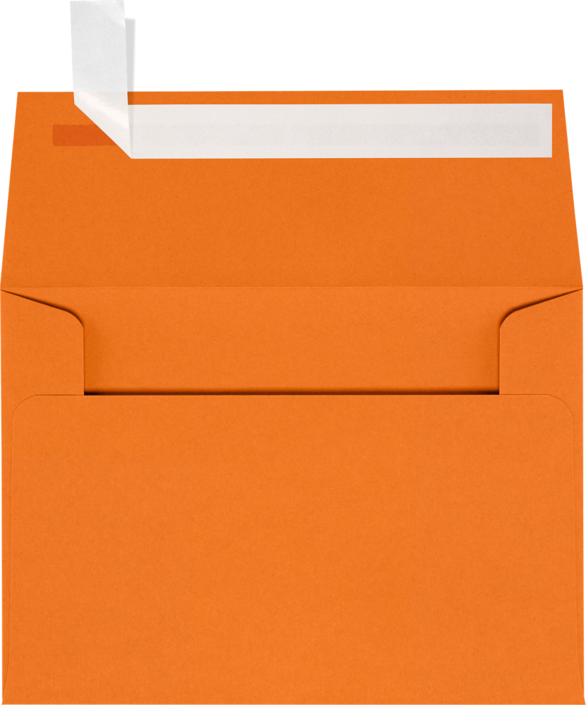 Mandarin Orange 32lb A1 Invitation Envelopes (3 5/8 x 5 1/8) with Peel & Seal