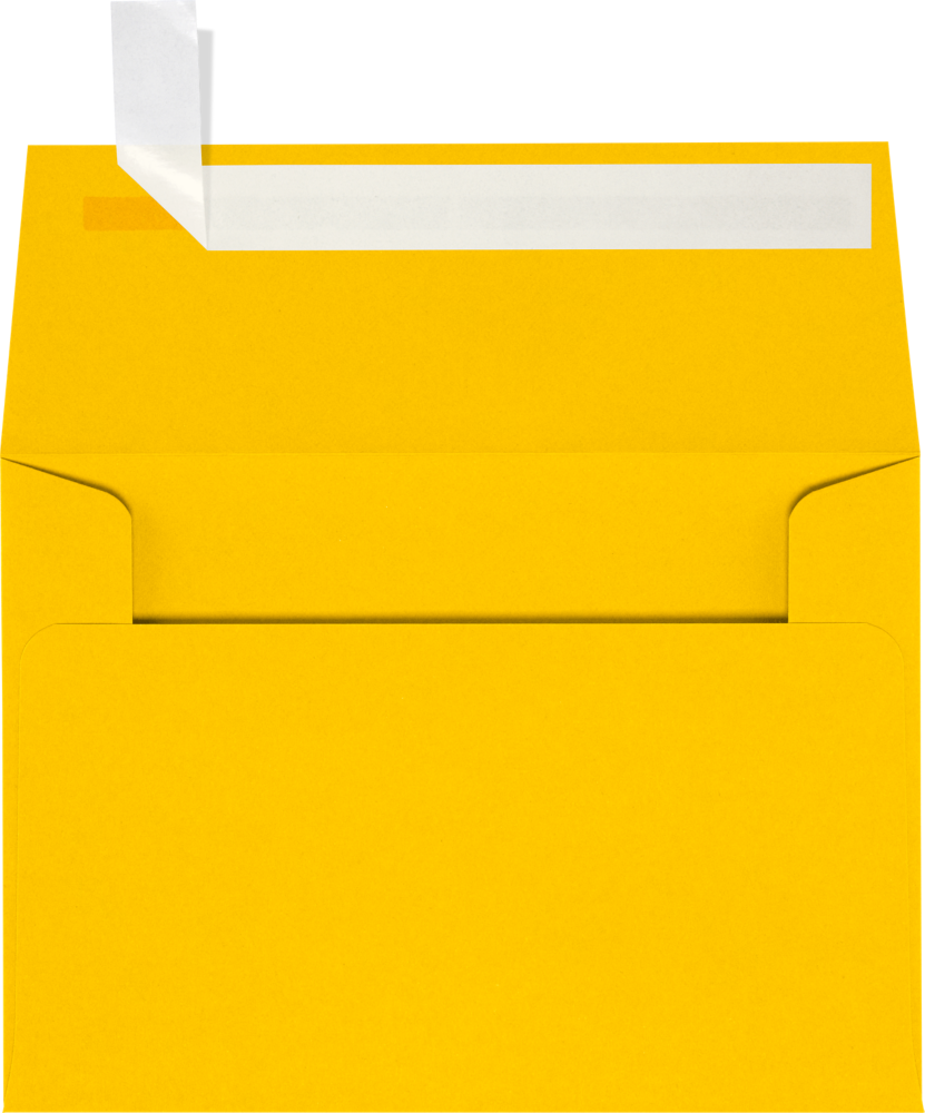 Sunflower Yellow 32lb A1 Invitation Envelopes (3 5/8 x 5 1/8) with Peel & Seal